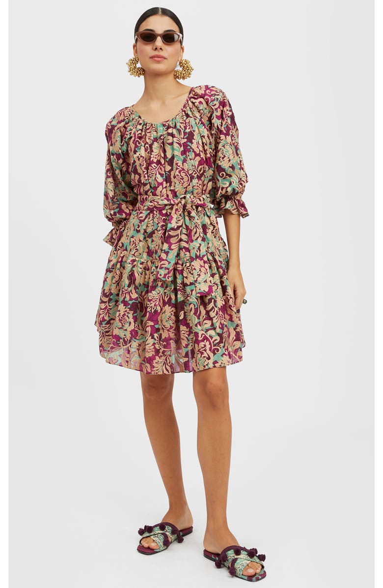 La DoubleJ The Uma Mini Dress, Main, color, Lilium Purple