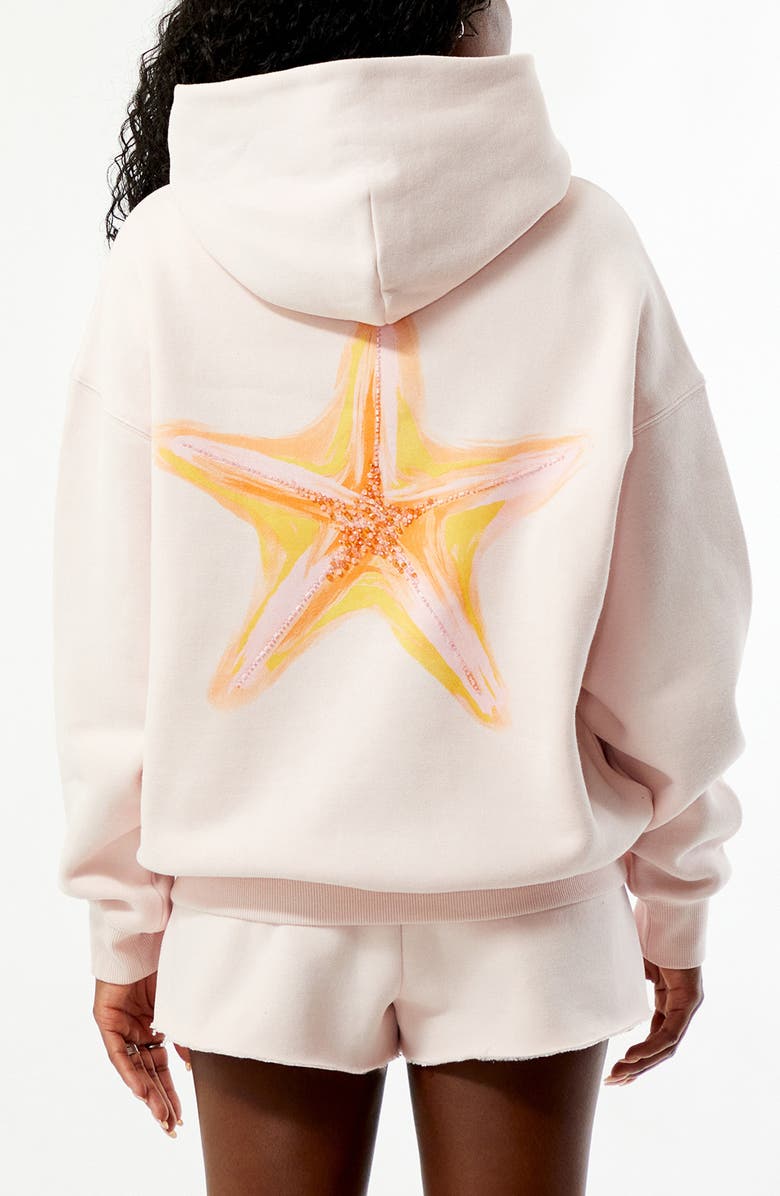 PacSun Honolulu Graphic Print Hoodie, Alternate, color, Light Pink