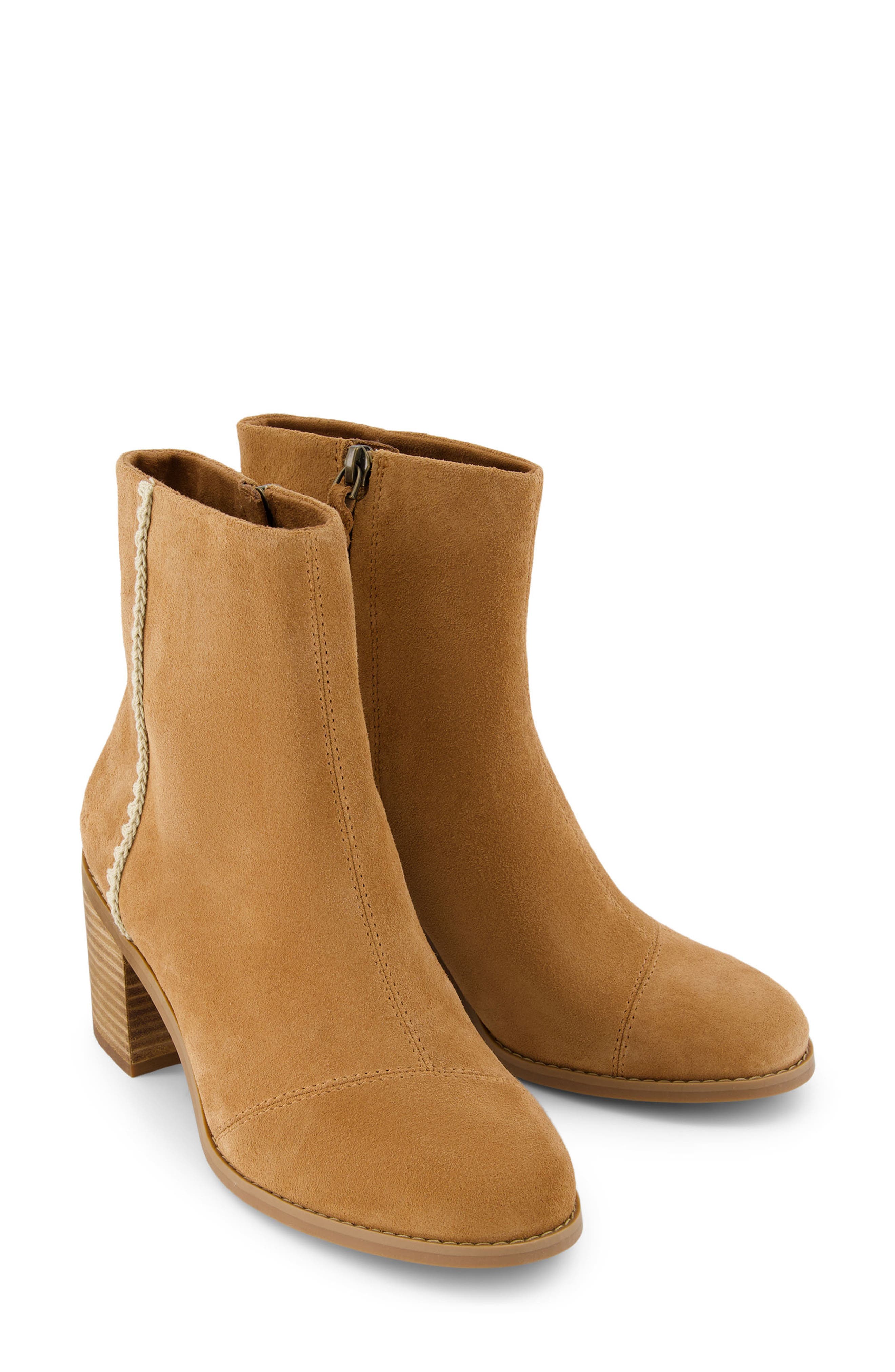 TOMS Evelyn Bootie, Alternate, color, Brown