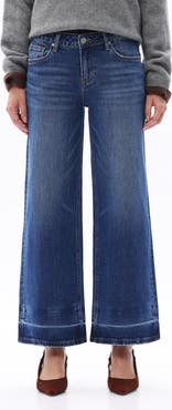 Bayeas Low Rise Ankle Wide Leg Jeans