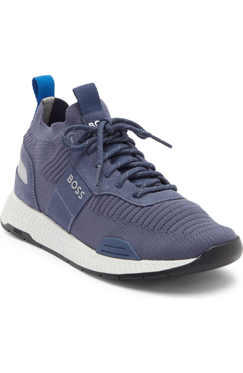 BOSS Baltimore Sneaker, Main, color, Blue/ White