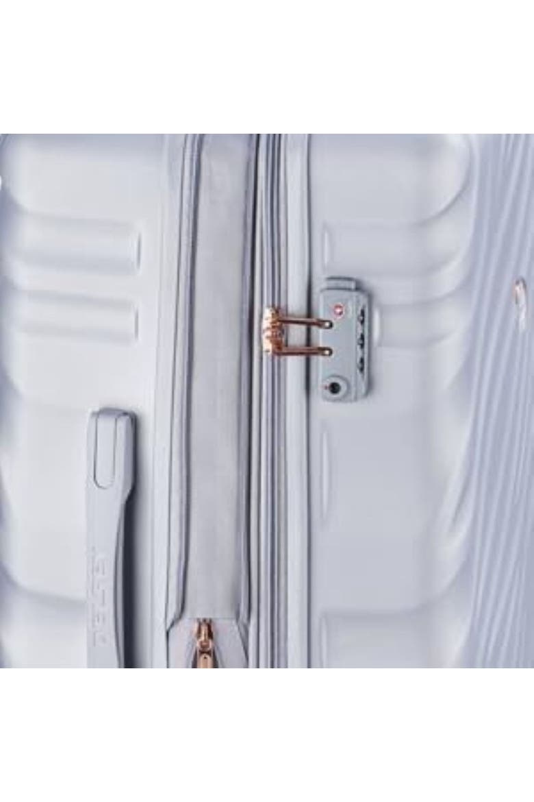 Alexis Hardside Expandable 21" Carry On Spinner Luggage, Alternate, color, Platinum/Rose Gold