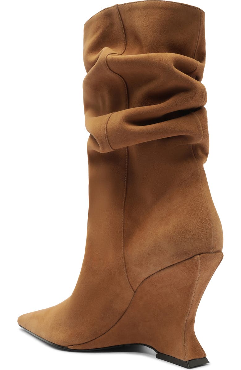 Schutz Siena Slouch Wedge Bootie, Alternate, color, Wood