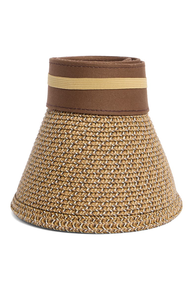 Roll-Up Visor, Alternate, color, BROWN MULTI