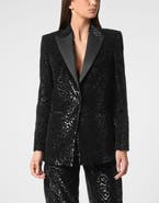 PHILIPP PLEIN One-Button Blazer Slim Fit Women