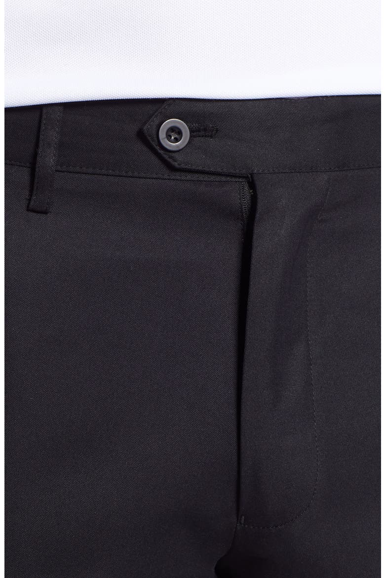 Flat Front Shorts, Alternate, color, BLACK