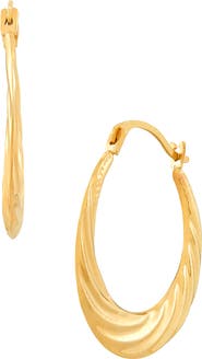 Frankie & Zoe Twisted Hoop Earrings
