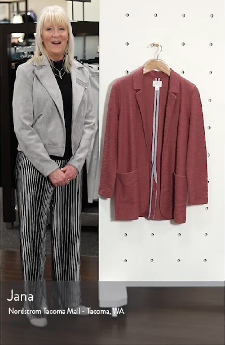 KNIT BOYFRIEND BLAZER, sales video thumbnail