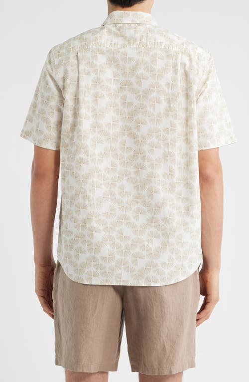 Treasure & Bond Lived In Short Sleeve Poplin Button-up Shirt In Animal Print