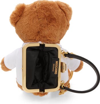 Moschino Teddy bear ジップ式ミニウォレット Moschino Plush Stuffed Teddy Bear Clutch | Nordstrom