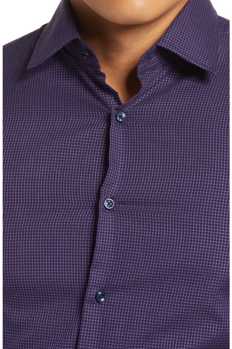 Jango Slim Fit Geometric Dress Shirt, Alternate, color, MEDIUM PURPLE