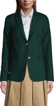 Lands' End School Uniform Hopsack Blazer
