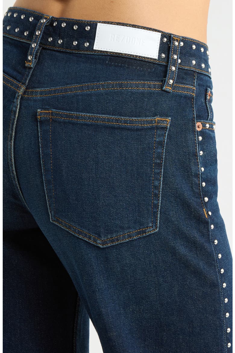 Studded Wide Leg Jeans, Alternate, color, BARELY WESTERN STUD