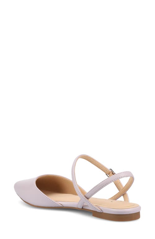 Journee Collection Martine Supernatural Shades Slingback Flat In Lilac