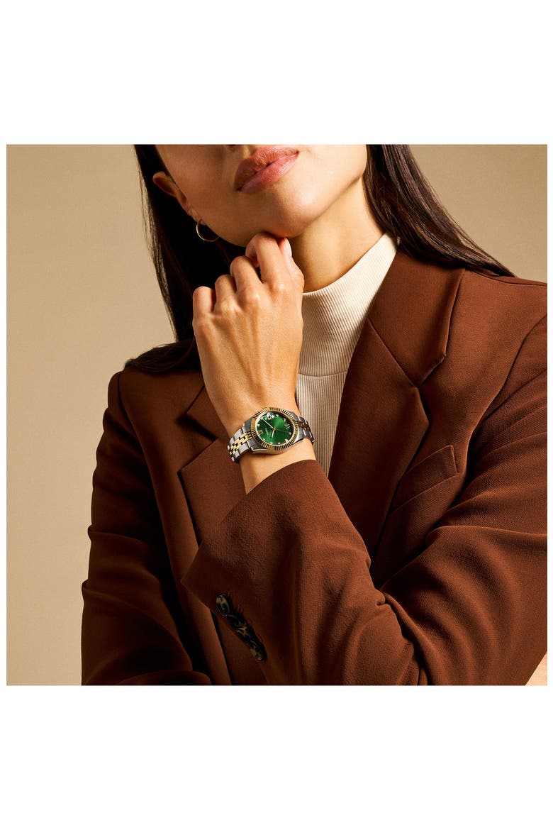 Scarlette Two-Tone Bracelet Watch, 32mm, Alternate, color, TWO TONE