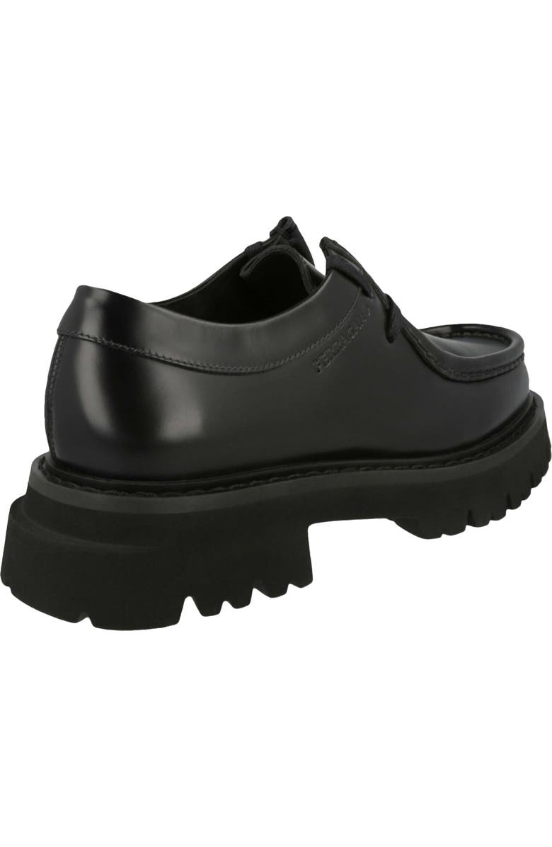 FERRAGAMO Deroy Lug Sole Dress Shoe, Alternate, color, Black