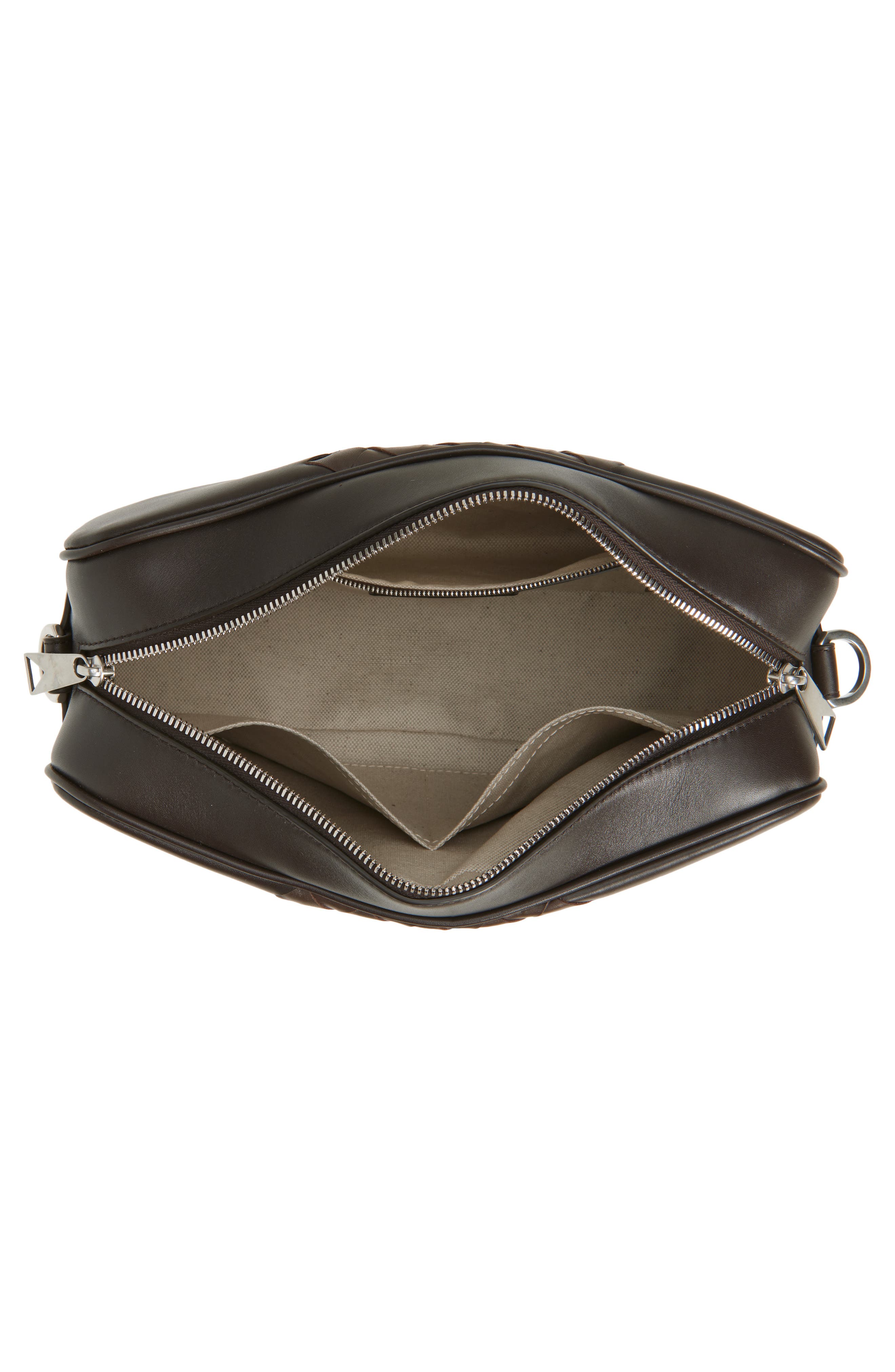 Bottega Veneta Smooth & Intrecciato Leather Camera Crossbody Bag, Alternate, color, 