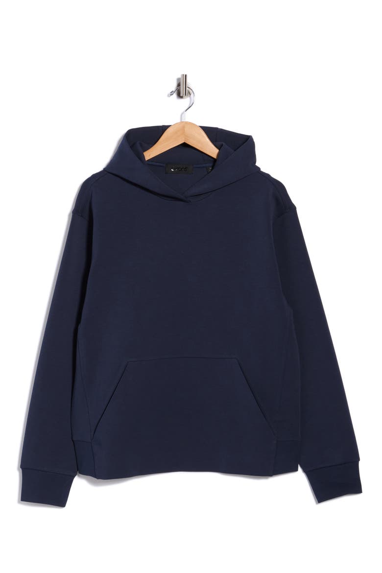 Cotton Blend Scuba Hoodie, Alternate, color, TWILIGHT