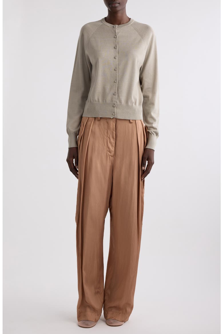 Tobine Cotton Cardigan, Alternate, color, LIGHT GREY