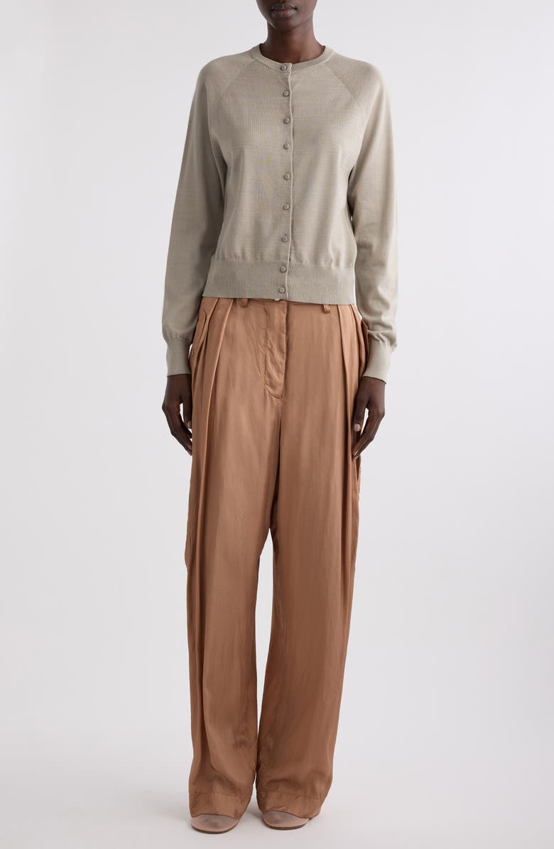 Dries Van Noten Tobine Cotton Cardigan, Alternate, color, Light Grey