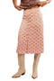 Analise Polka Dot Button-Up Midi Skirt