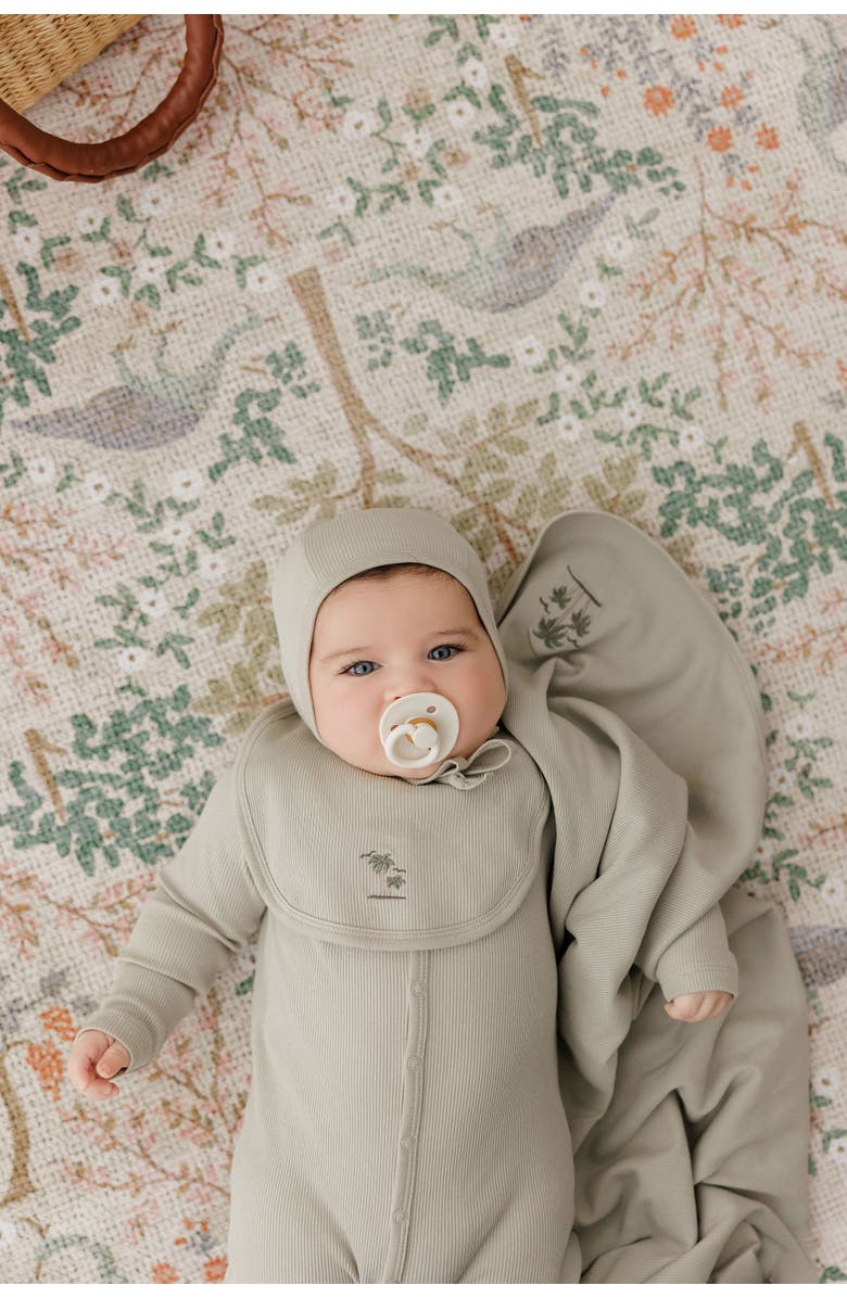 Ely's & Co. Embroidered Palm Trees Collection  - Baby Boy Layette Set, Alternate, color, Sage