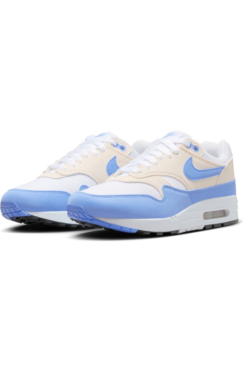 Nike Air Max 1 '87 Sneaker, Main, color, White/ Royal/ Black
