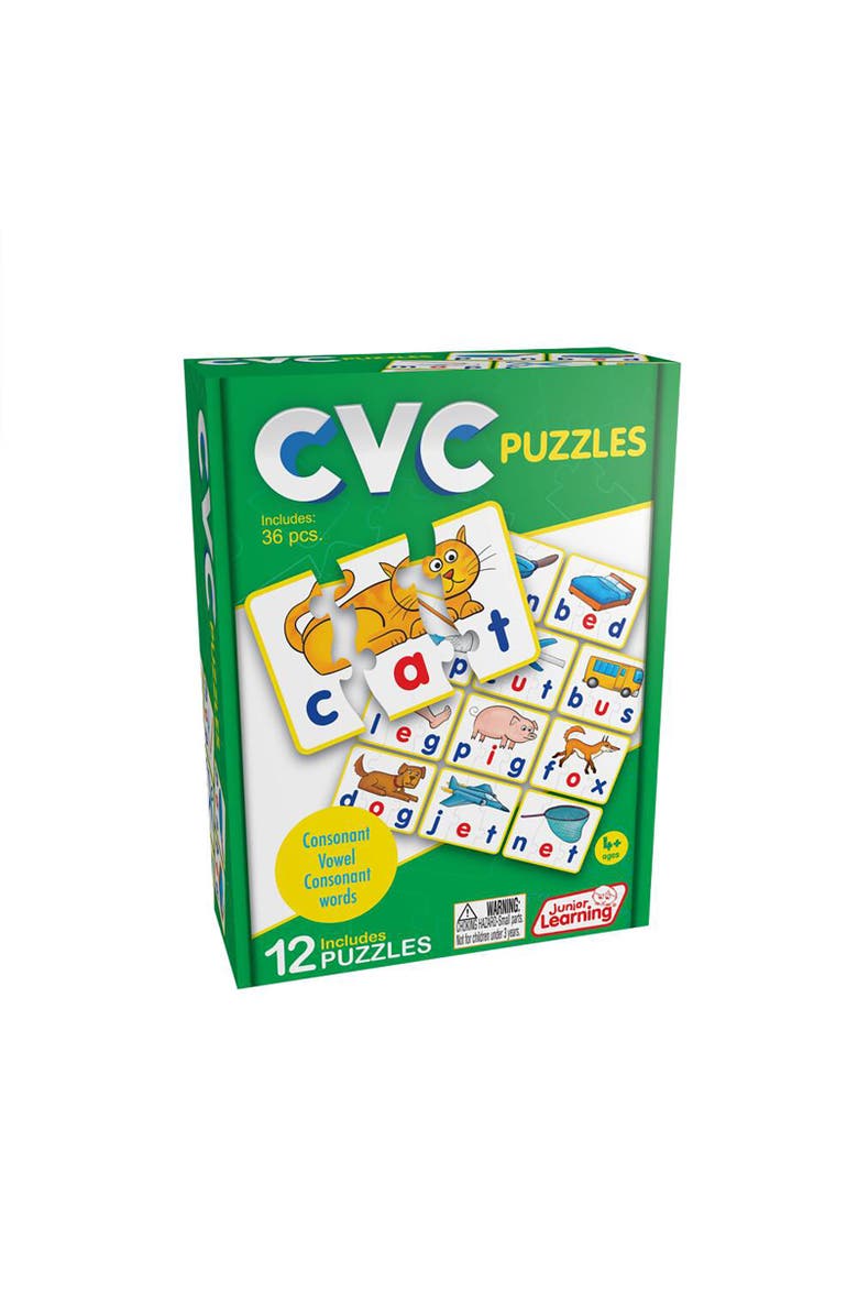 Junior Learning JL240 CVC Puzzles, Multicolor, Main, color, 