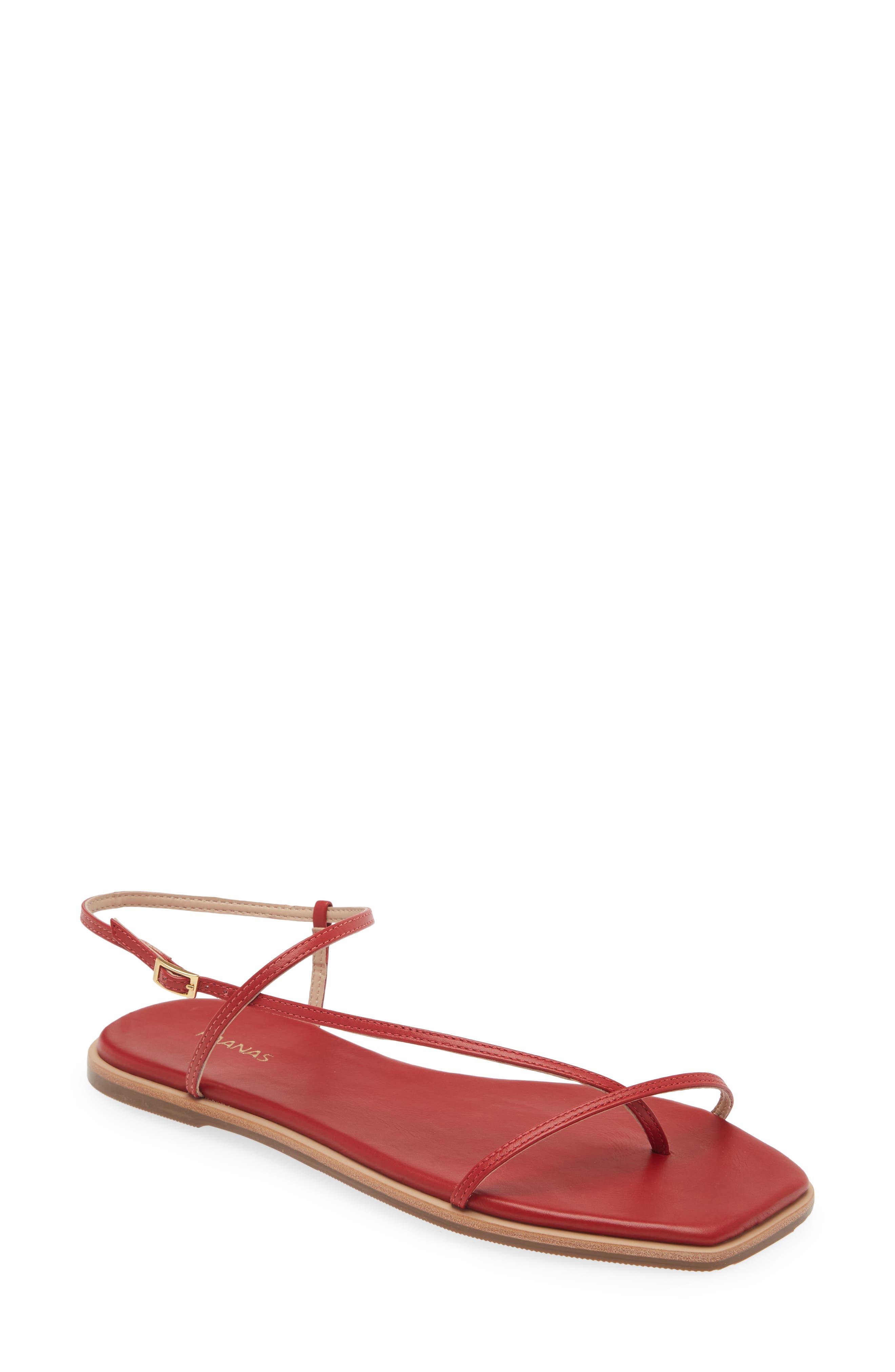 Alayta Ankle Strap Sandal, Main, color, CHILI RED