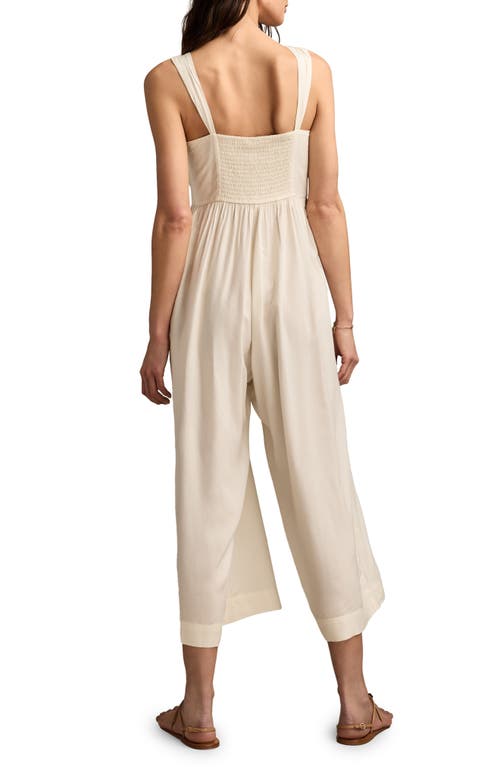 LUCKY BRAND LUCKY BRAND RUCHED WIDE LEG JUMPSUIT