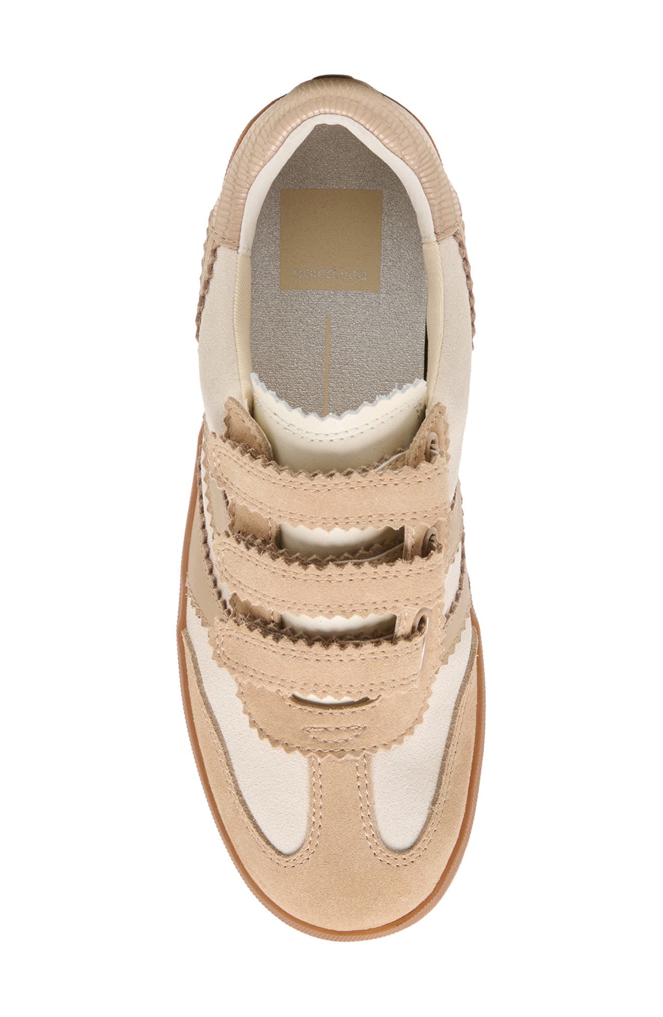 Merit Leather Velcro Sneaker, Alternate, color, CAMEL SUEDE