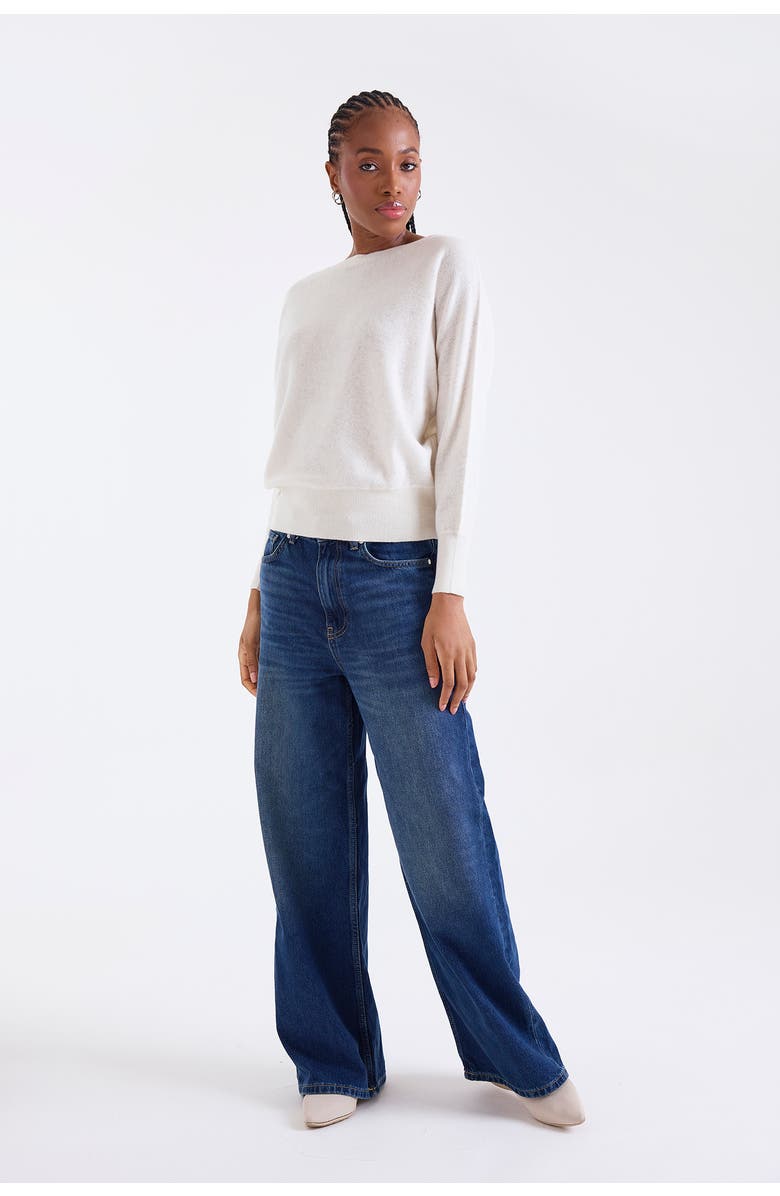 1982 Alaia Long Sleeve 100% Cashmere Sweater, Alternate, color, Natural White