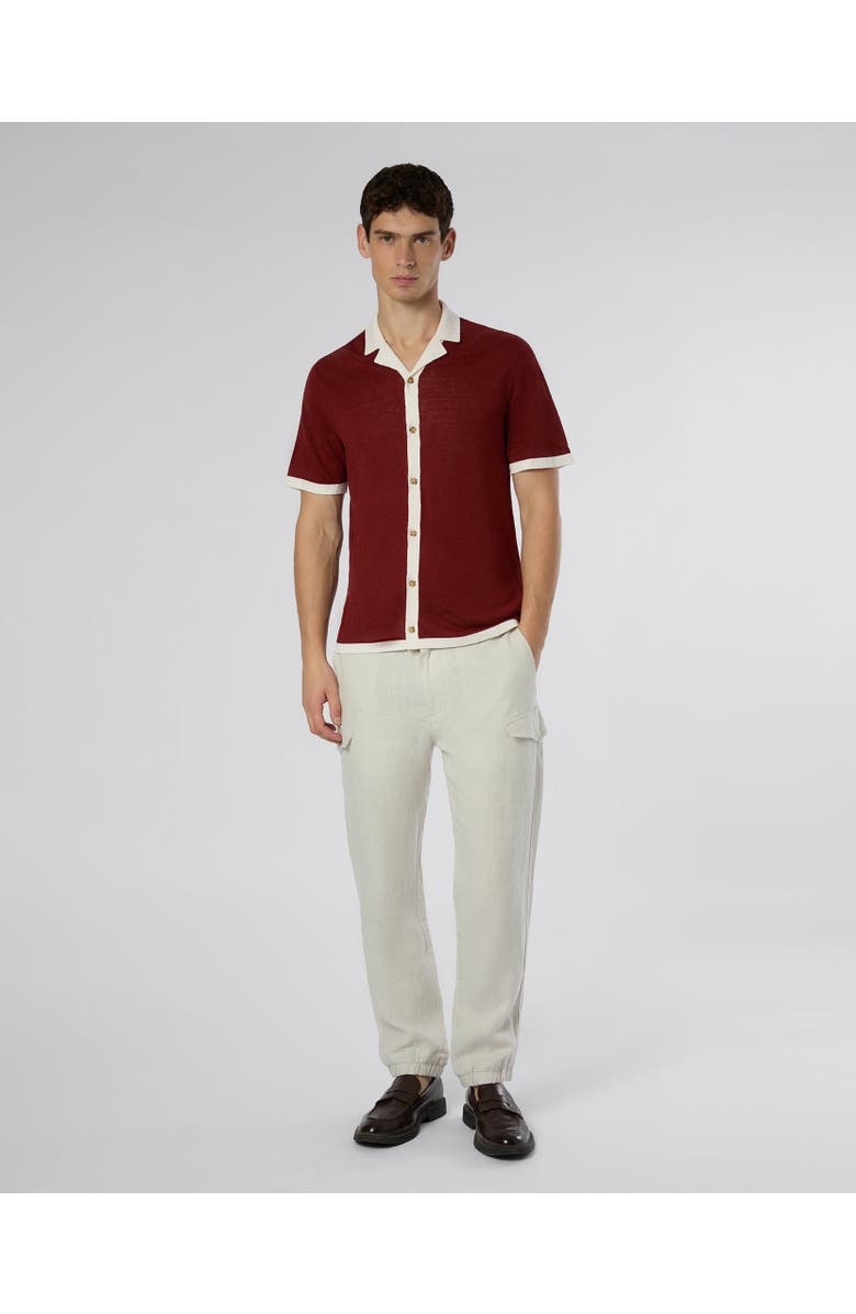 Onia Linen Knit Camp Shirt, Alternate, color, 