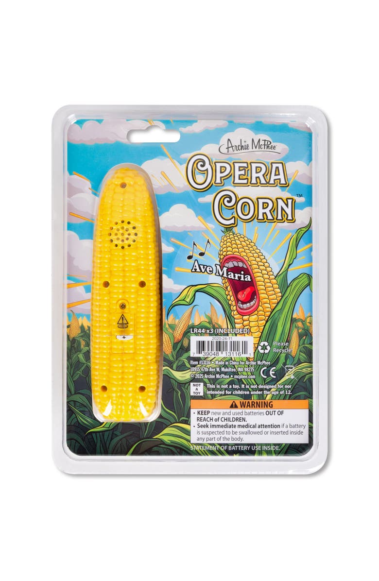 Archie McPhee Opera Corn Novelty Toy, Alternate, color, Multicolored