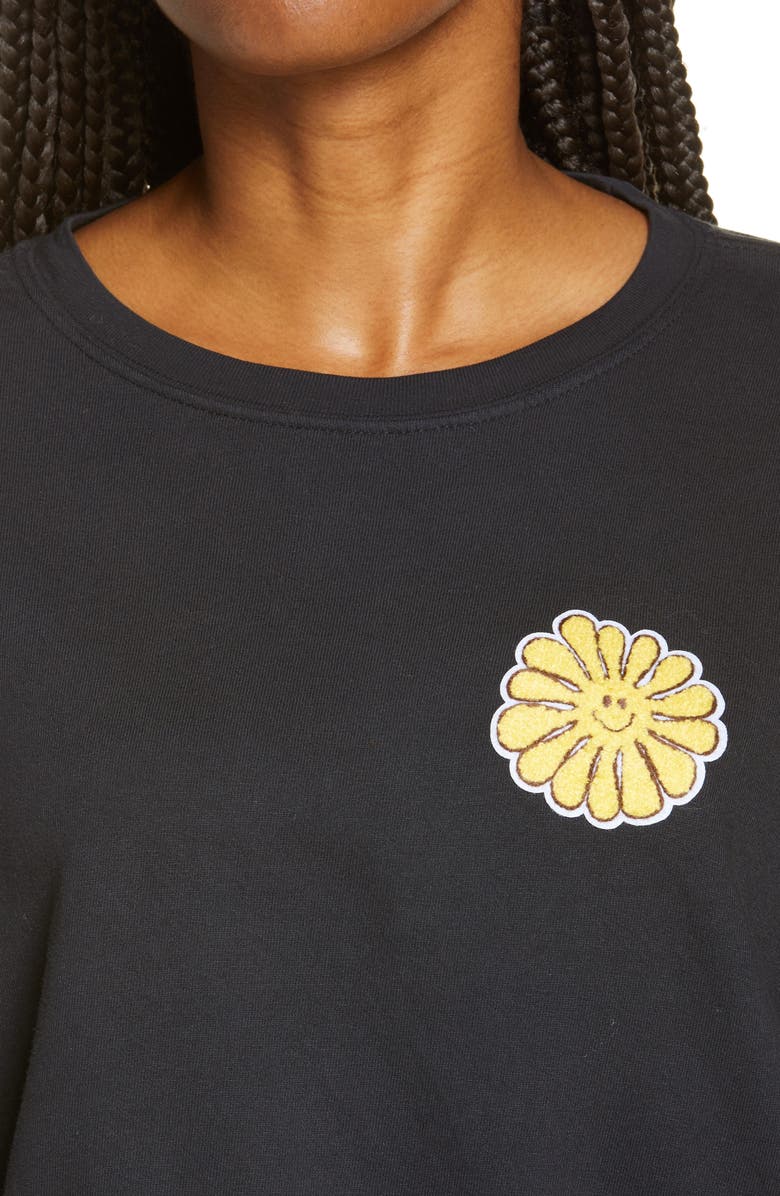 Parks Project Smilin' Sun Patch Crop Sweatshirt, Alternate, color,