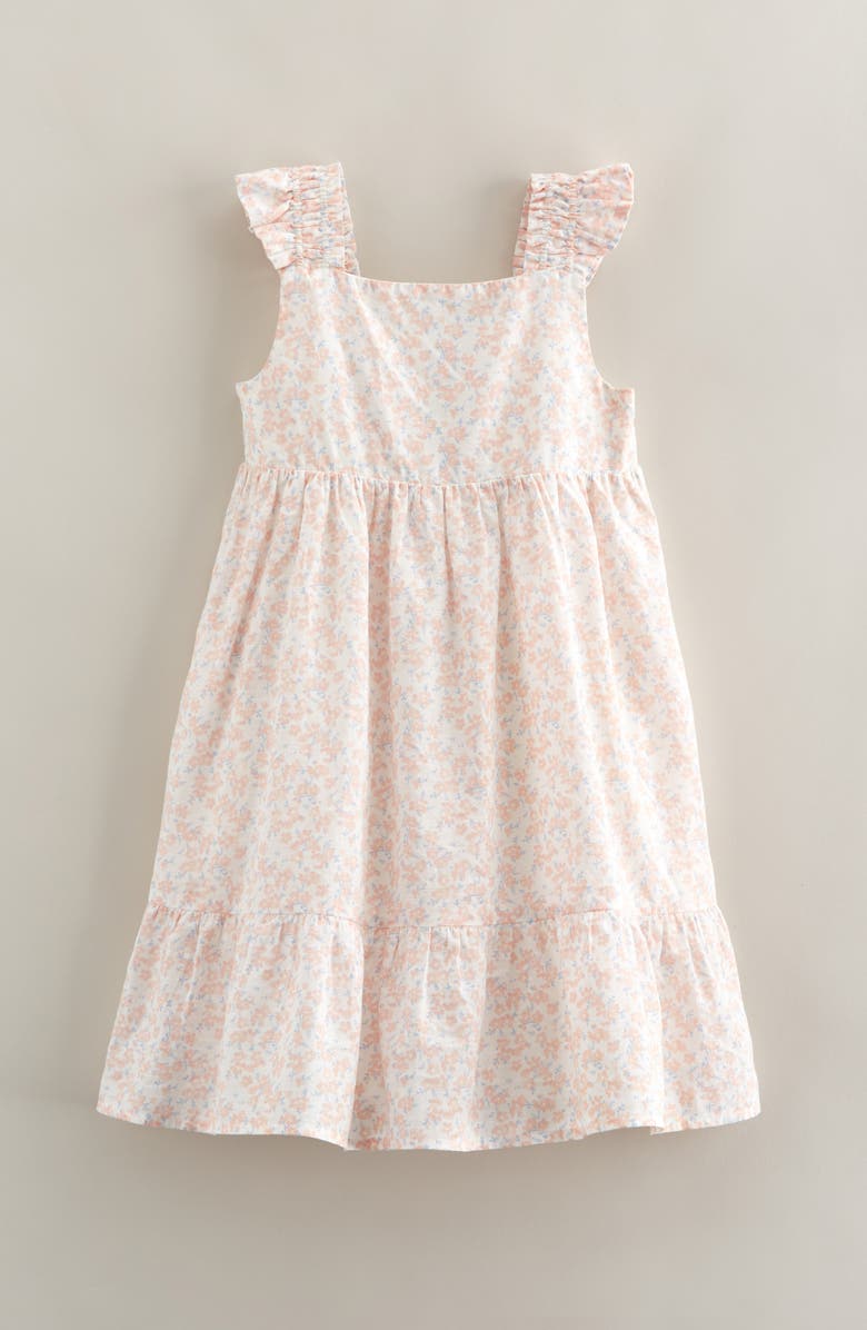 Nordstrom Kids' Floral Print Cotton Dress, Main, color, Ivory Egret- Pink Nora Ditsy