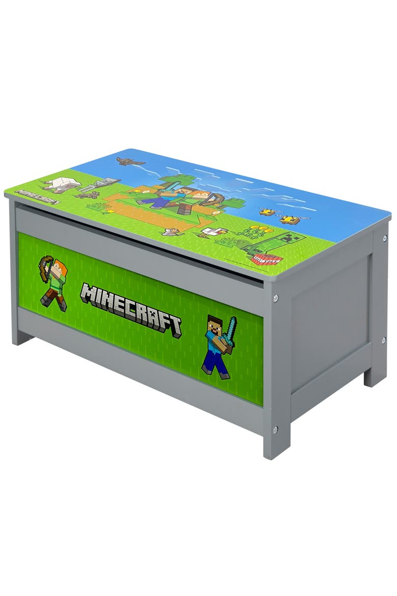 23.6 Inch Wooden Storage Chest, Main, color, Multicolored