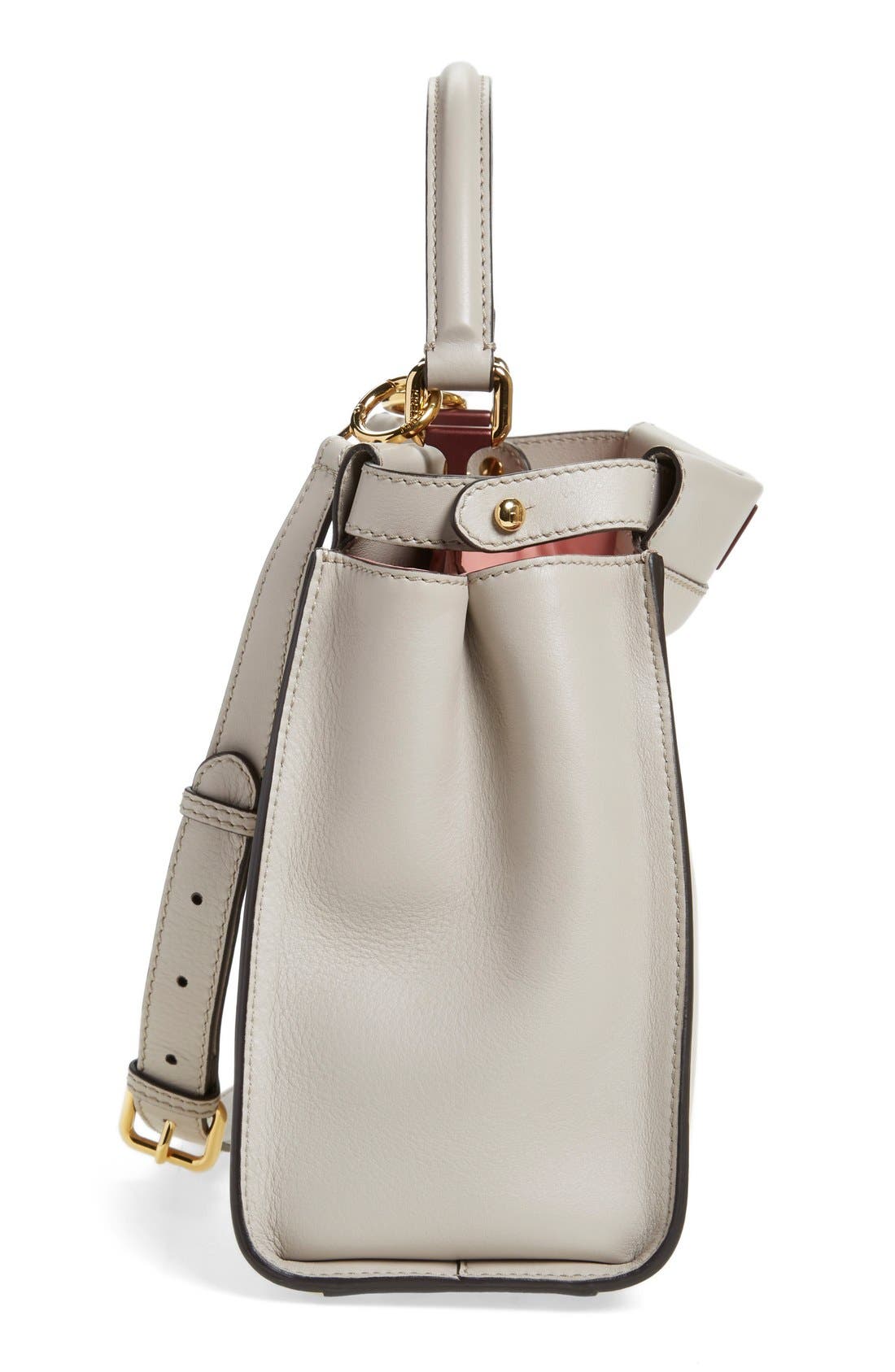 'Peek-A-Boo' Medium Crossbody Bag, Alternate, color, GREY POWDER/ROSE