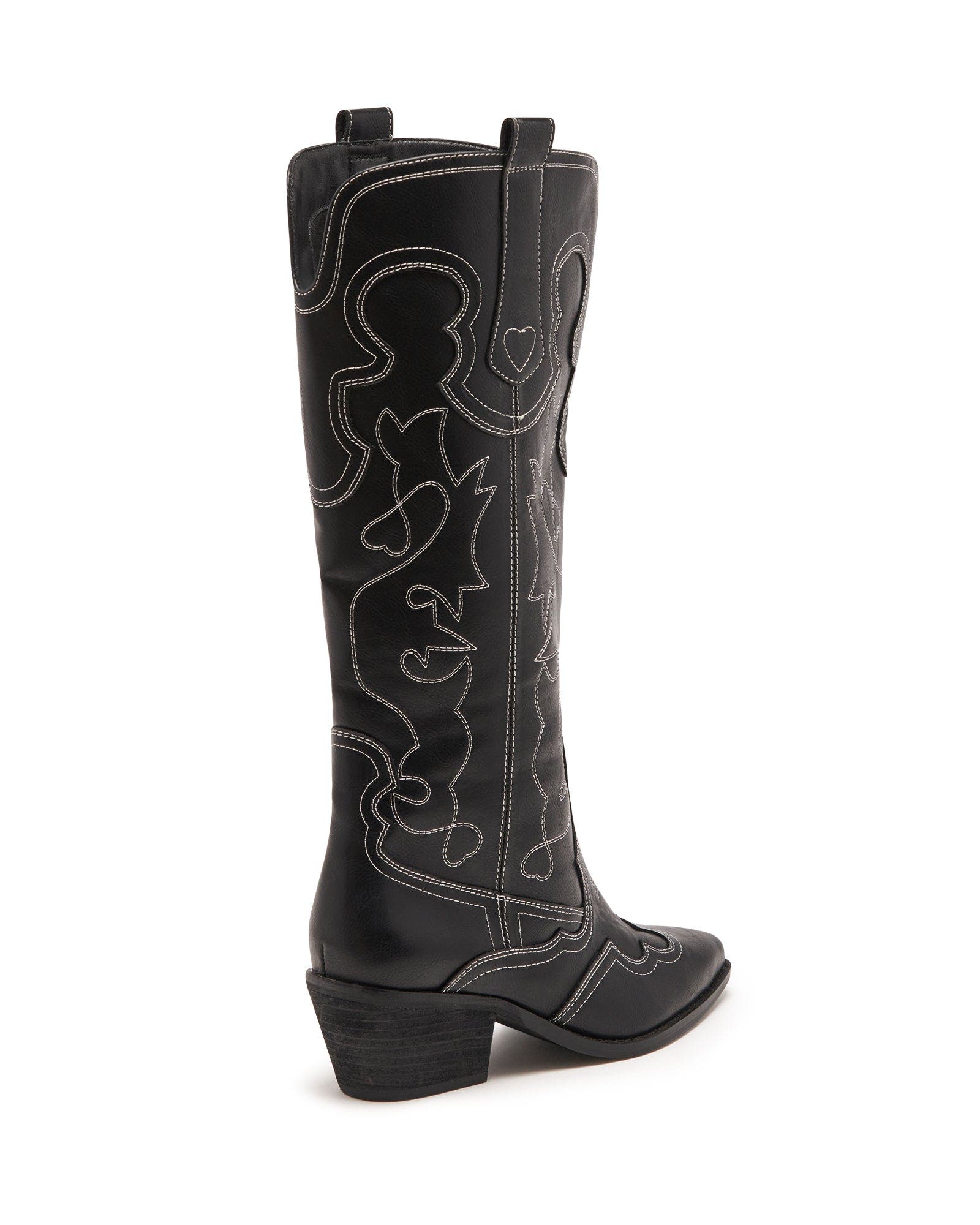Therapy Australia Malvin Western Boot, Alternate, color, Black Smooth Pu