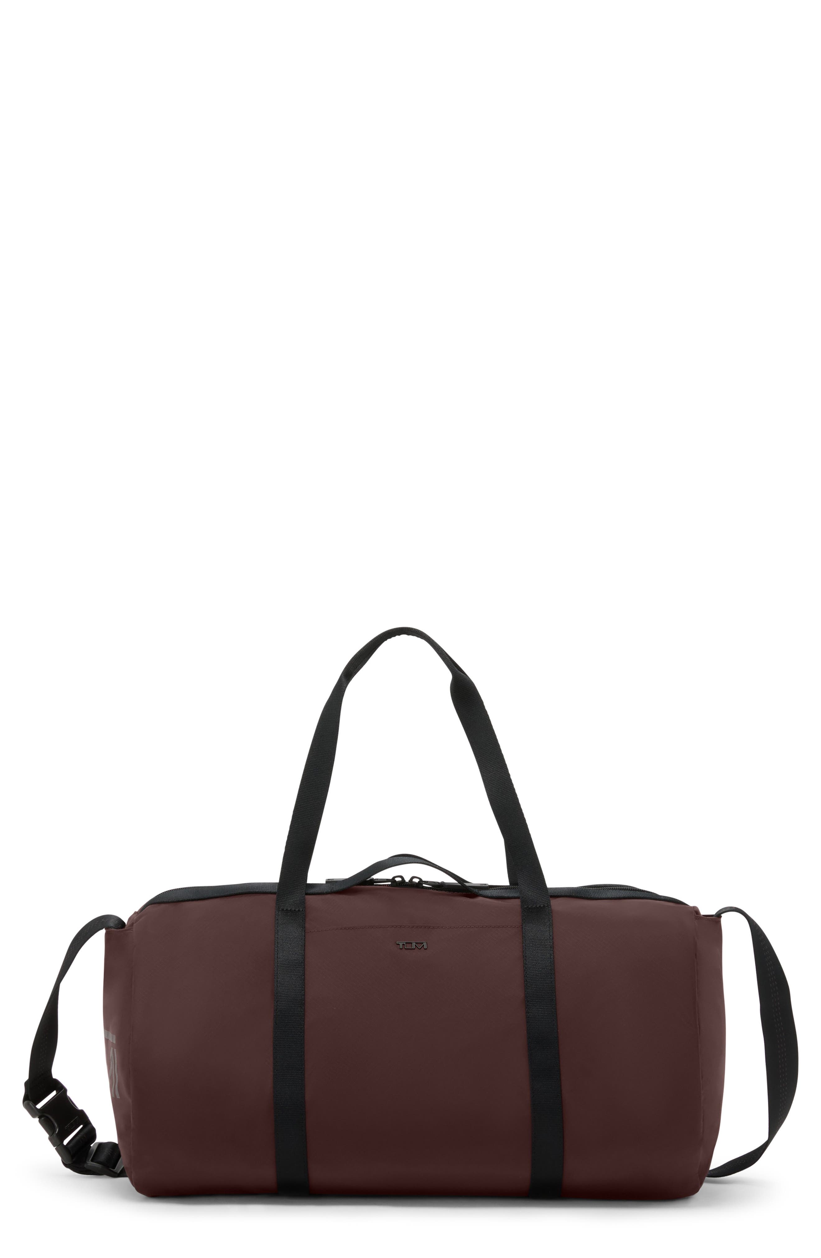 TUMI Just in Case Duffle Bag, Main, color, Oxblood