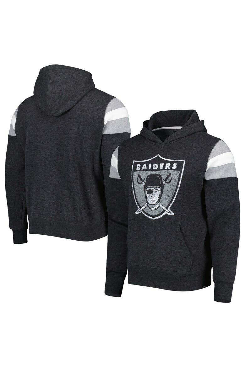 Men's '47 Black Las Vegas Raiders Legacy Premier Nico Pullover Hoodie, Main, color, Black