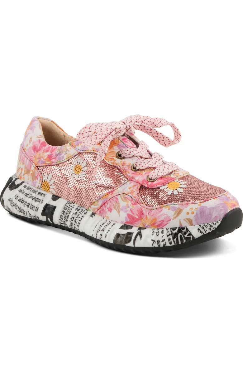 L'Artiste by Spring Step Zingy Sneaker, Main, color, Pink Multi