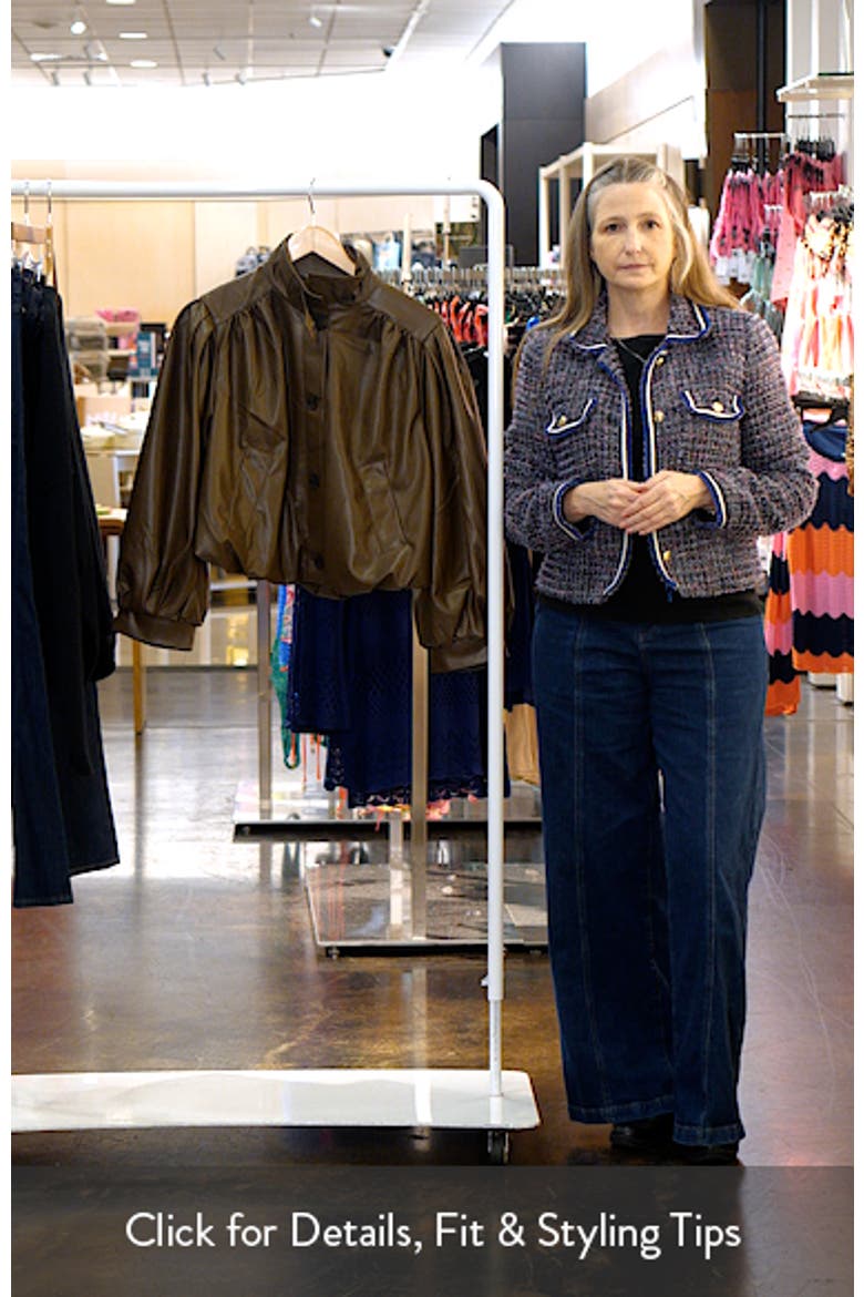 Deedee Faux Leather Bomber Jacket video
