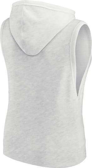 売れ筋商品|||ファナティクス カットソー トップス レディース Women's Ash Los Angeles Dodgers Lounge Script Sleeveless Pullover Hoodie Ash Fanatics Women's Fanatics Ash Los Angeles Dodgers Lounge
