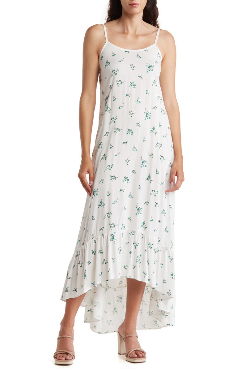 LOVE...ADY Ditsy Floral Print High-Low Ruffle Dress | Nordstromrack