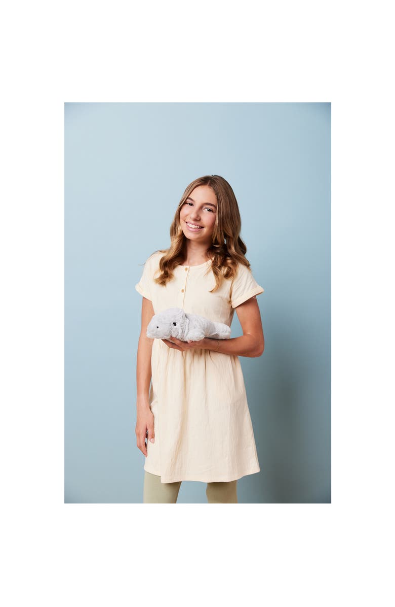 Warmies Manatee Plush Toy, Alternate, color, Medium Gray