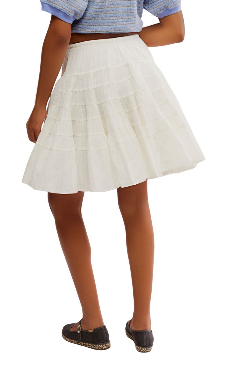 Free People Many Layers Fit & Flare Skirt, Alternate, color, Clean Ivory