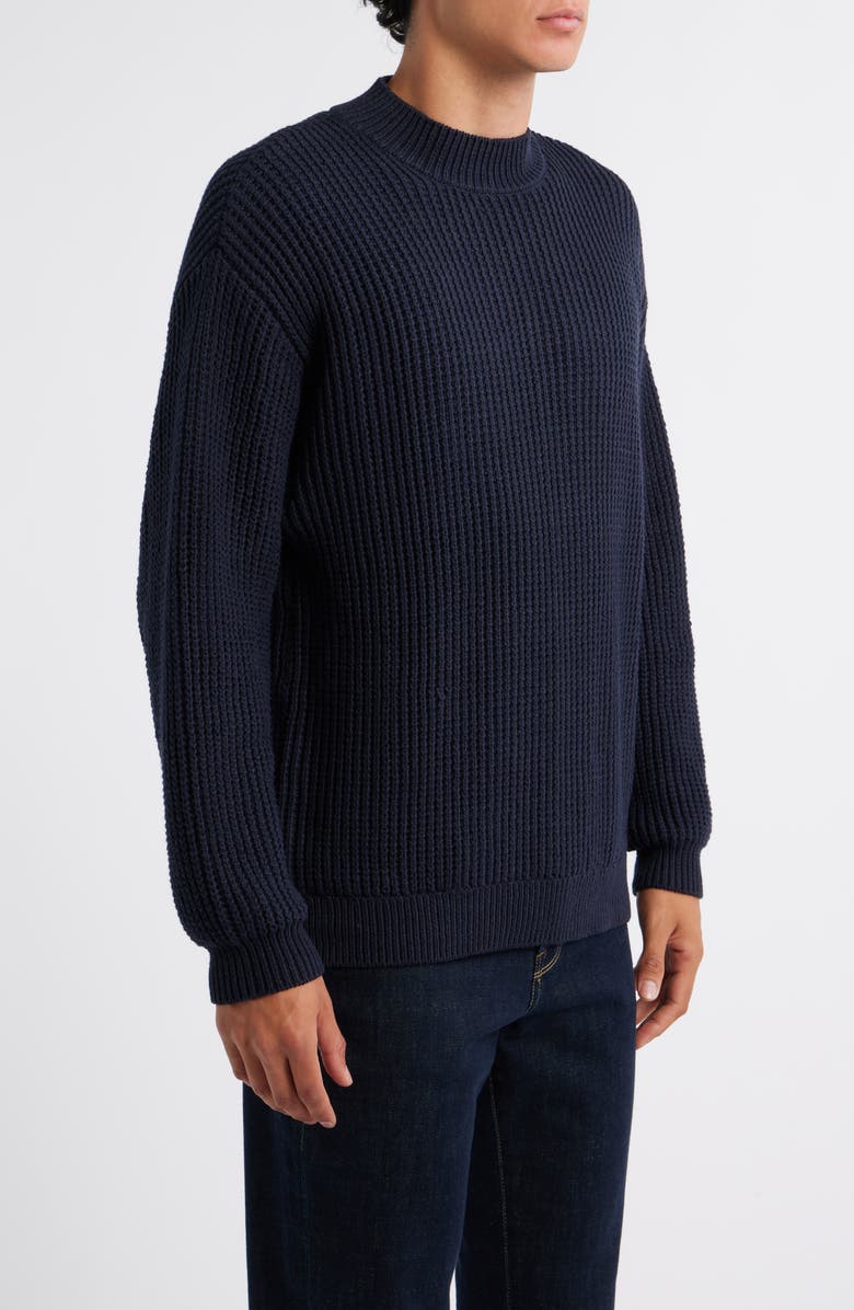 KROST Brioche Chunky Knit Sweater, Alternate, color, Dark Navy