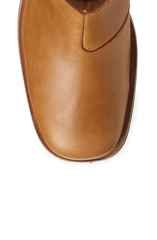 Our Legacy Tan Camion Boots In Burnt Sugar Leather