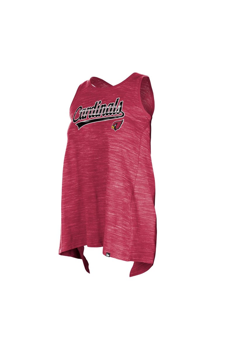 New Era Women's New Era  Cardinal Arizona Cardinals  Space Dye Active Tank Top, Alternate, color, Cardinal